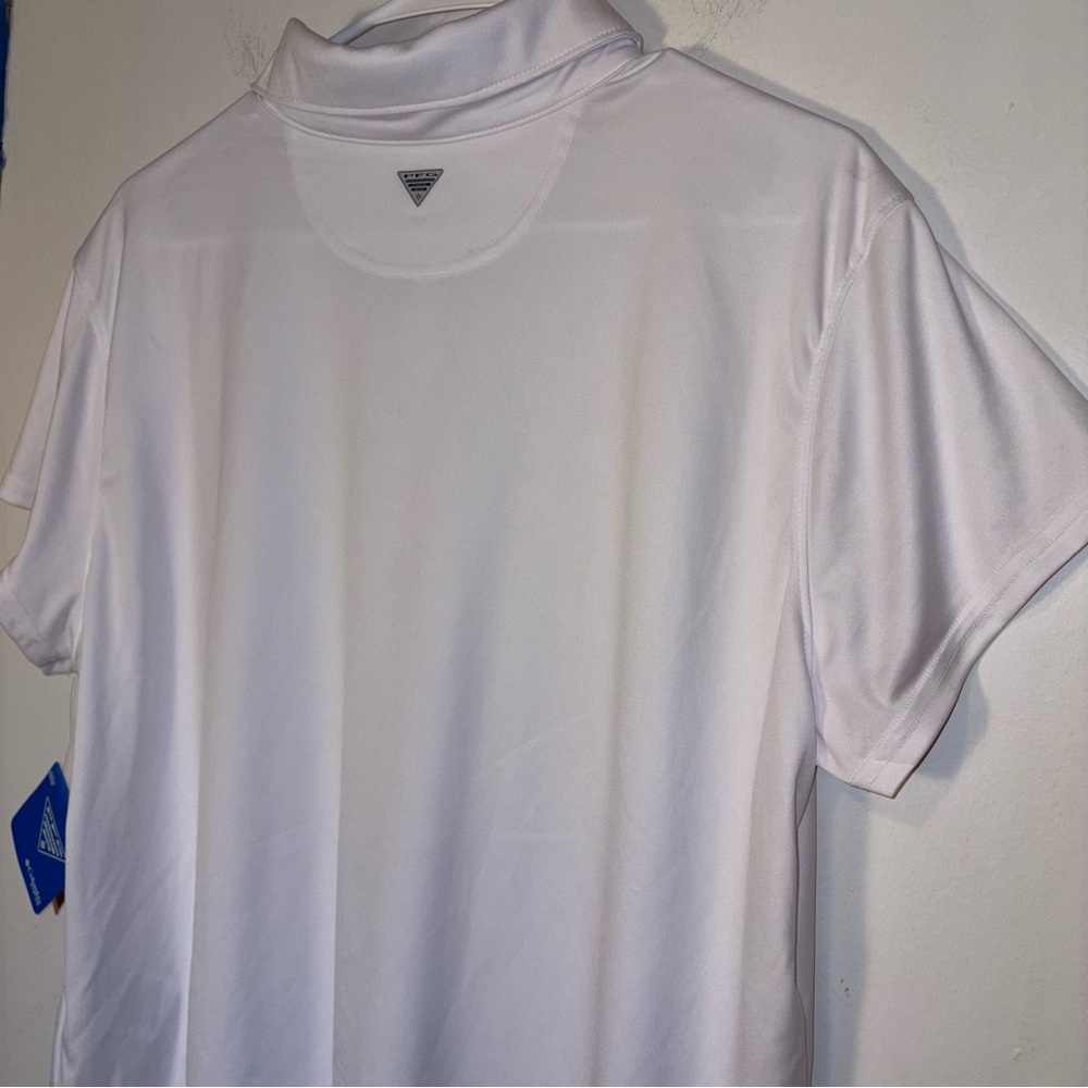 Columbia Women's PFG Tidal Tee Short Sleeve Omni-Shade Polo in White XXL $40 - Picture 7 of 10
